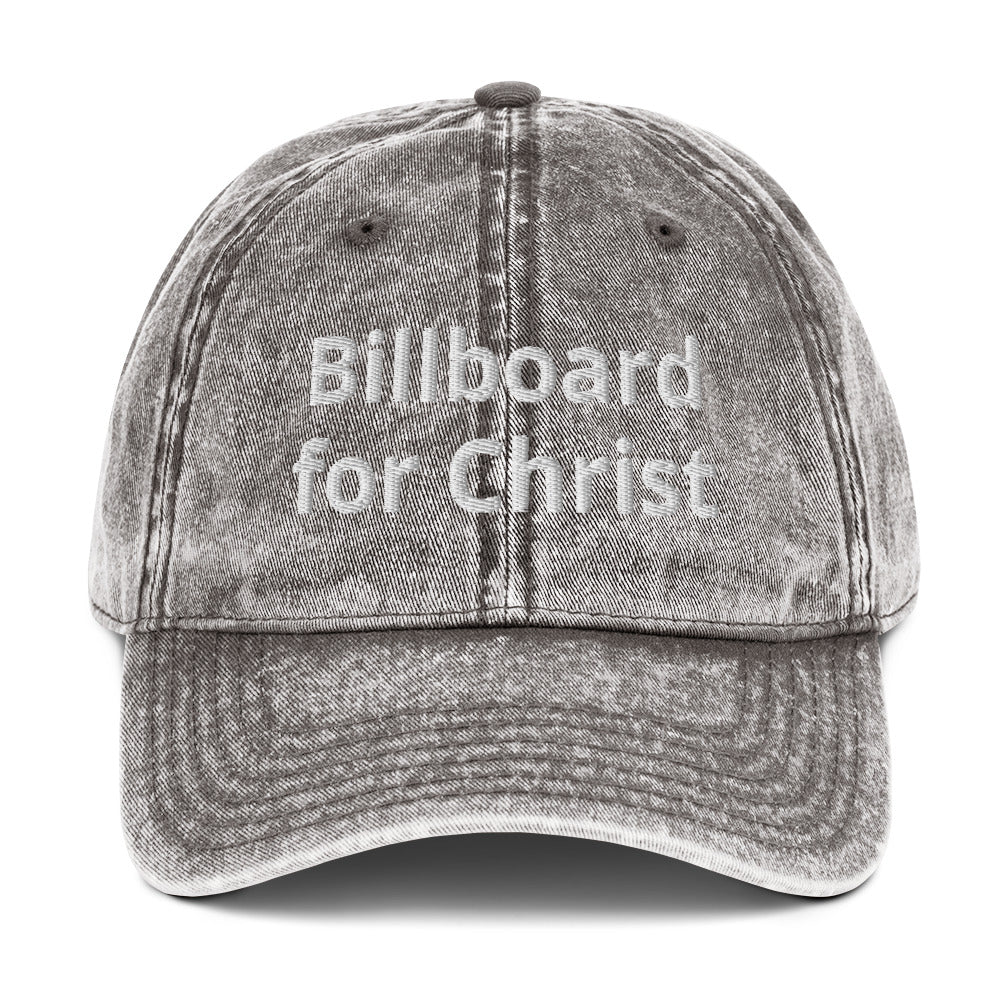 Billboard For Christ Vintage Cotton Twill Cap